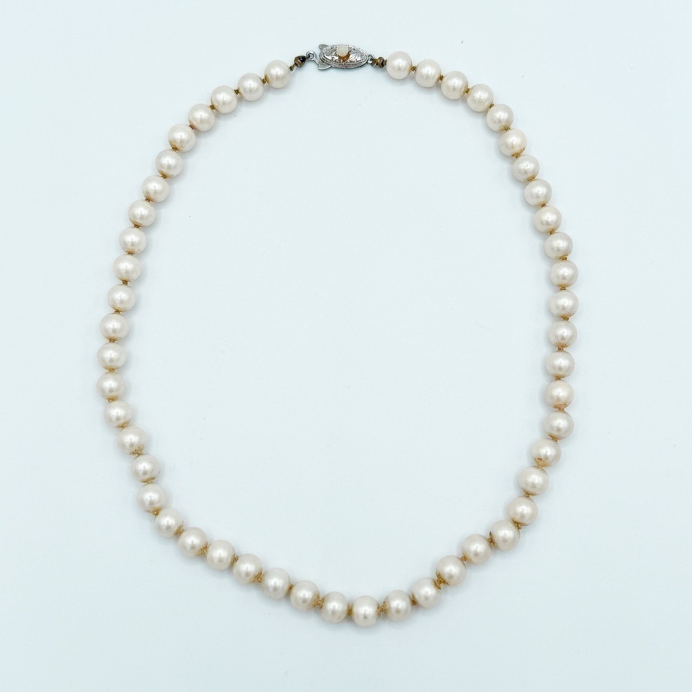 Antique hand knotted pearls